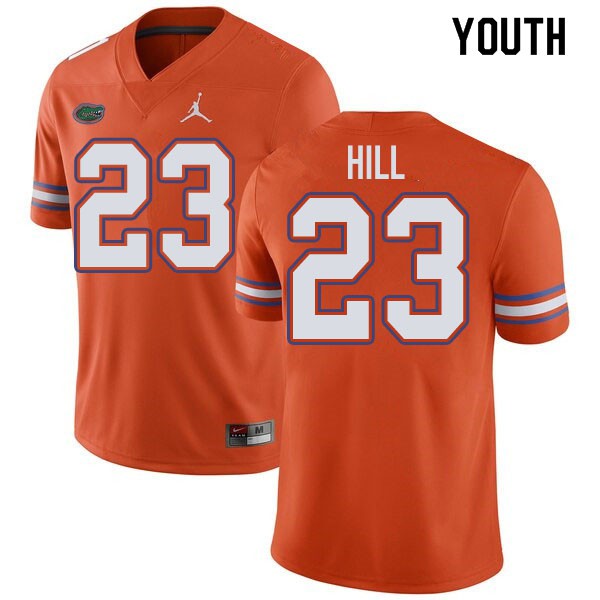 Jordan Brand Youth #23 Jaydon Hill Florida Gators College Football Jersey Orange